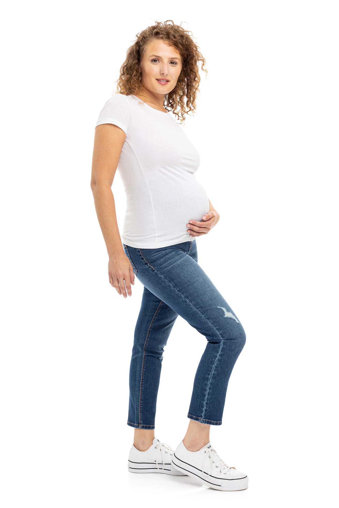 Maternity Re:Denim Straight with Bellyband in Ralph