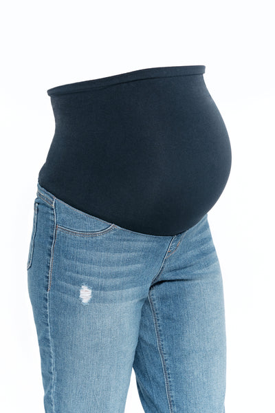 Maternity Re:Denim Straight with Bellyband in Nola