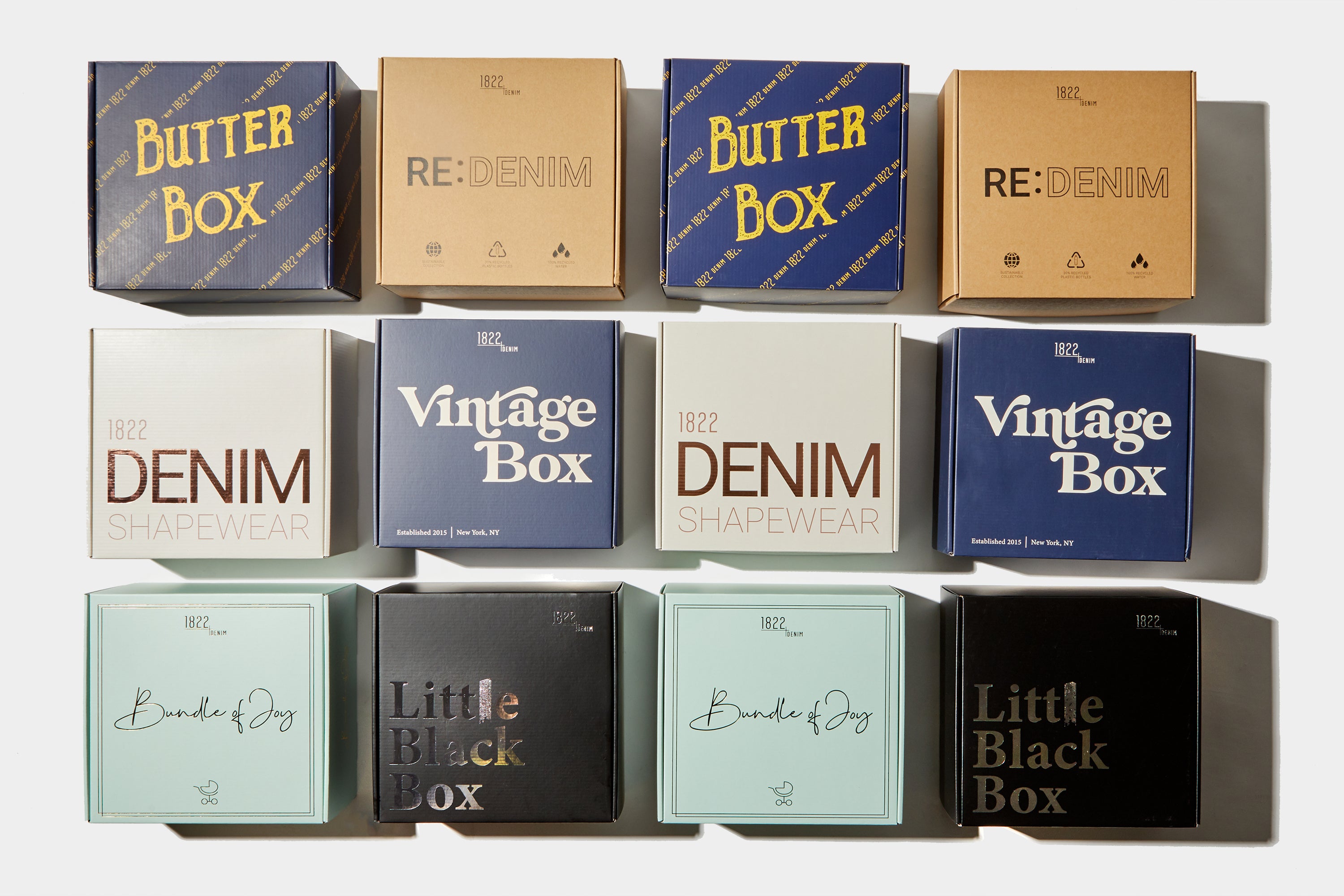 1822 Denim's curated jean boxes 