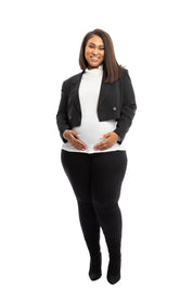 Maternity Plus Skinny w/ Bellyband in Black