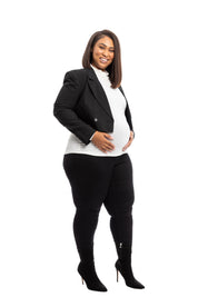 Maternity Plus Skinny w/ Bellyband in Black