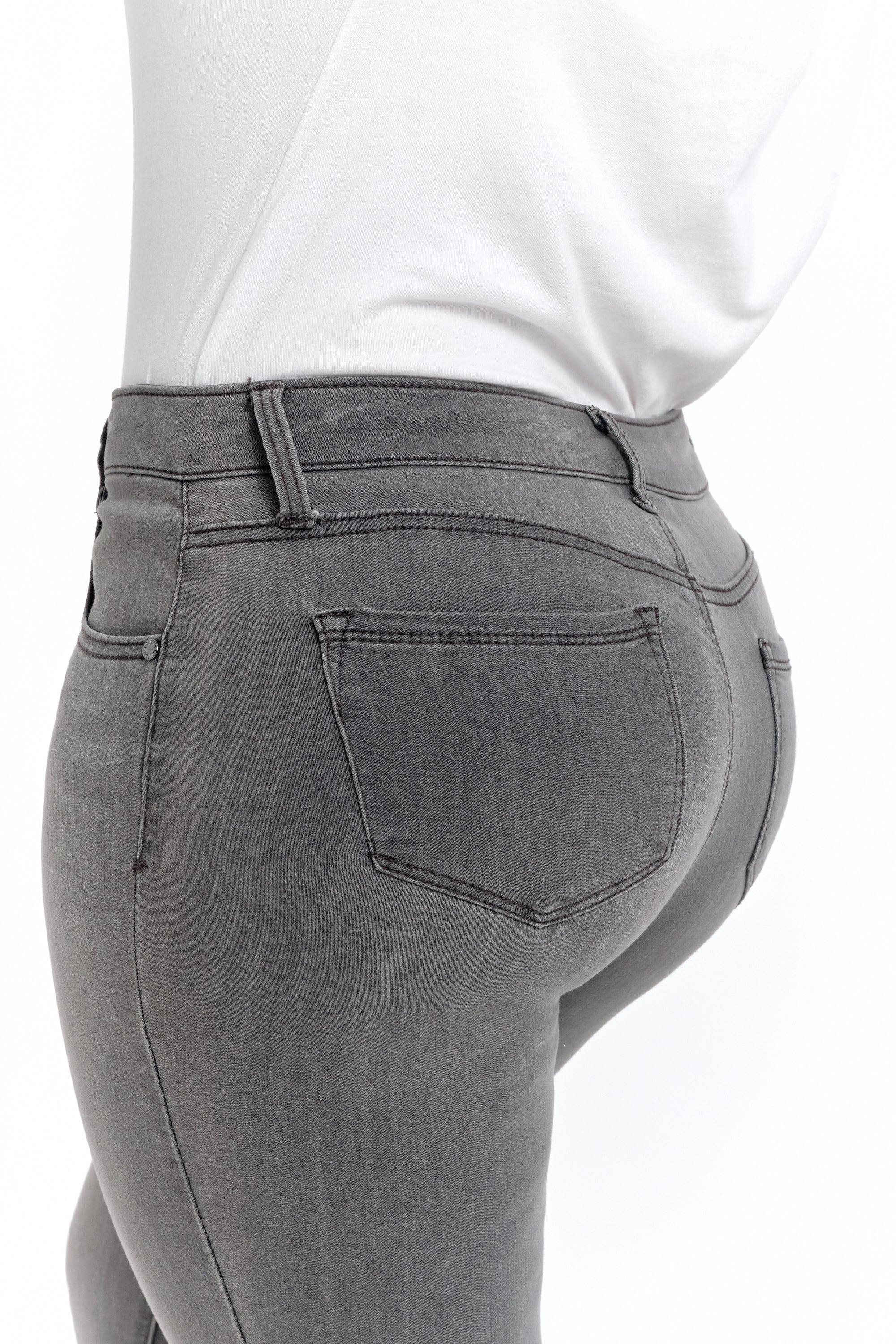 Curvy Silk Denim Skinny in Ashley