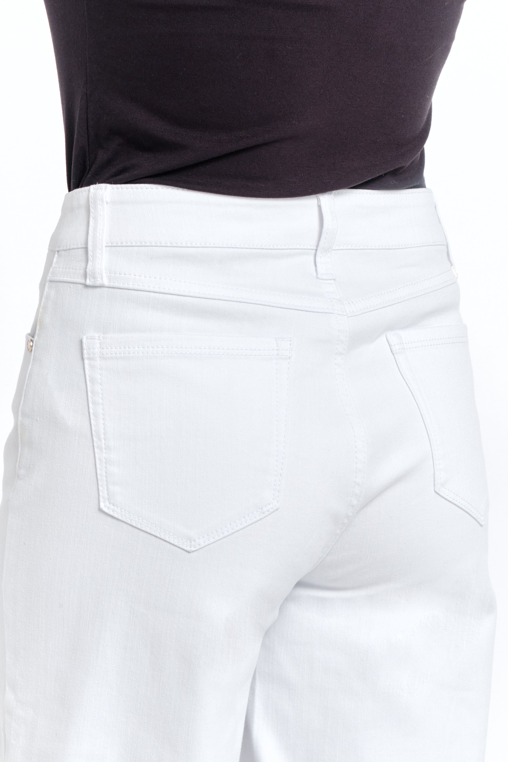Eco Wide Leg with Release Hem in White – 1822 Denim