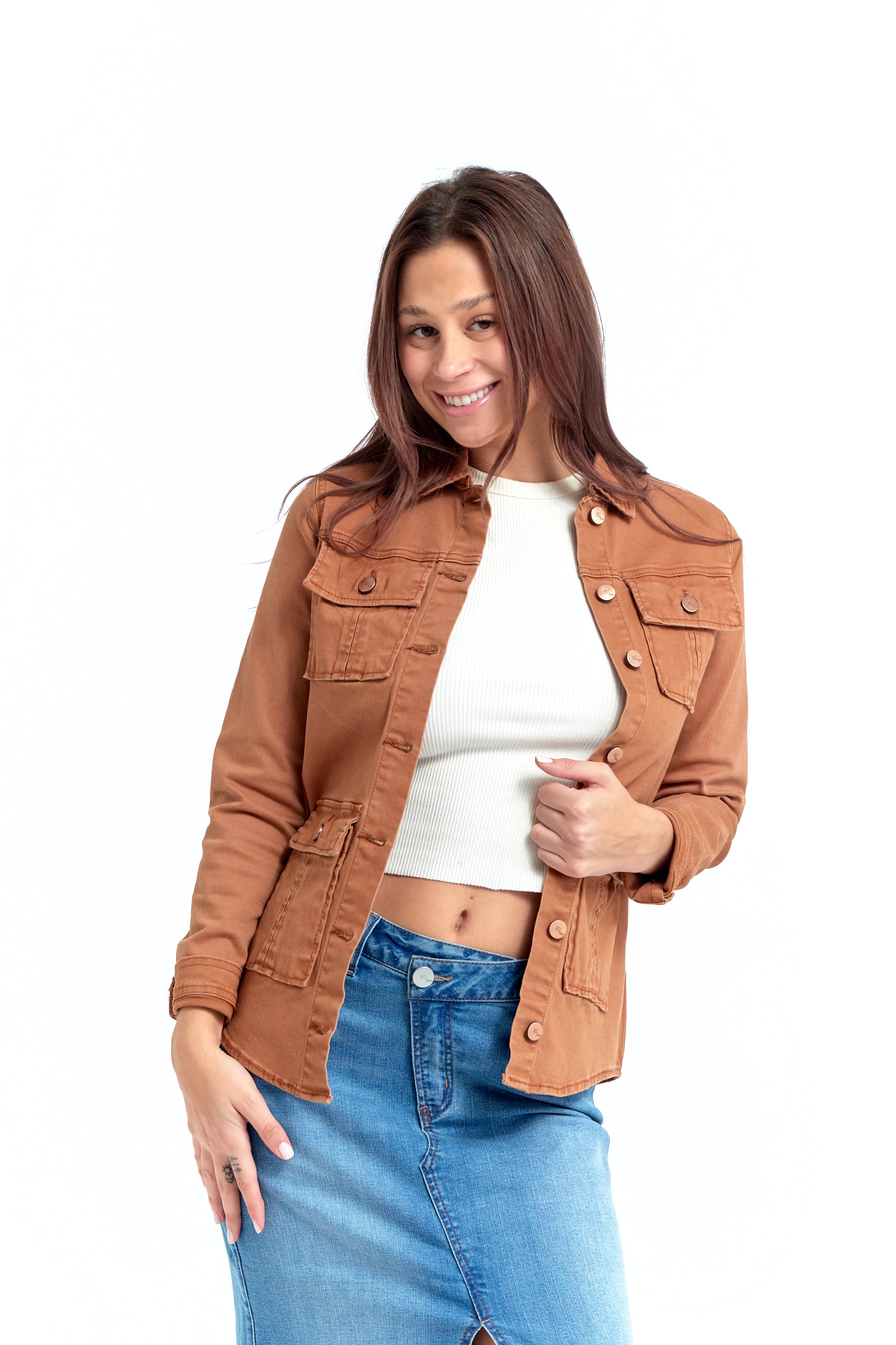 Utility Jacket In Maple – 1822 Denim - Main Image