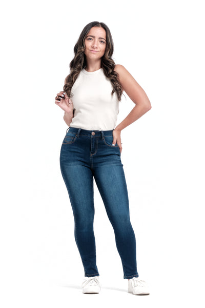 SL 1826 Womens Plus Size Stretchy Blue Skinny Denim Jeans Pants 1X 2X 3X