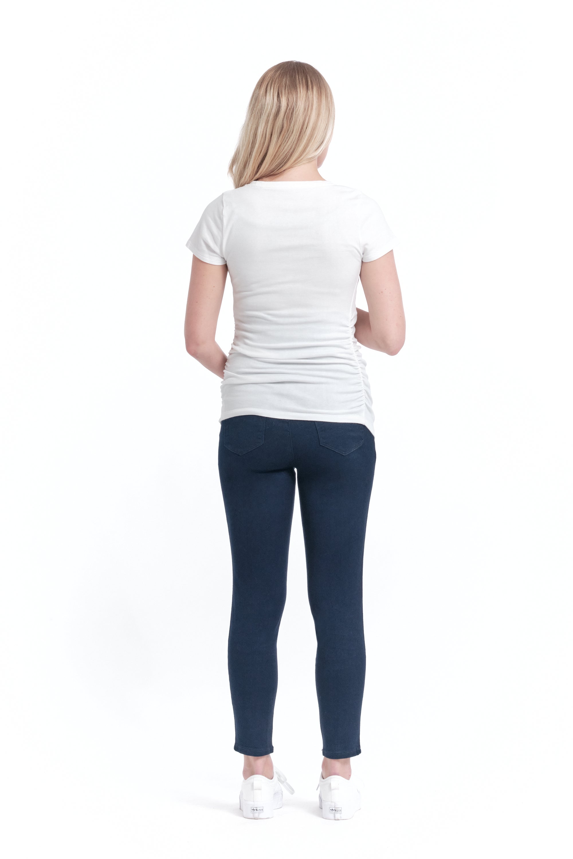 Maternity Butter Skinny w/ Bellyband in Rinse