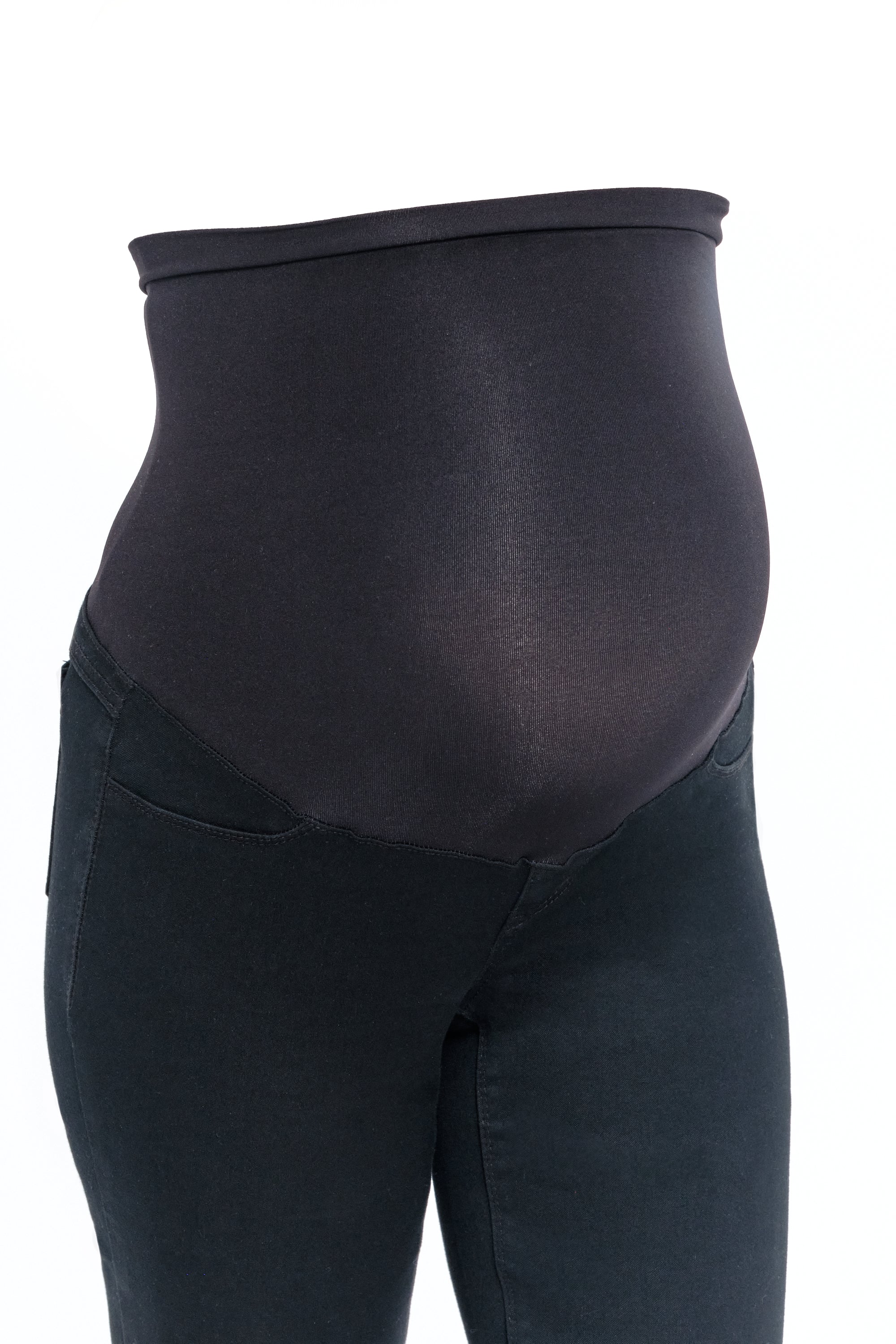 Maternity Butter Skinny w/ Bellyband in Black