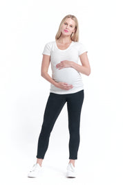 Maternity Butter Skinny w/ Bellyband in Black