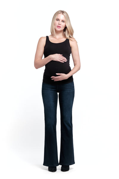 Maternity Full Panel Repaired Girlfriend Jeans