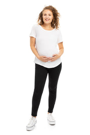 Maternity Madison Better Butter Skinny w/ Bellyband in Black