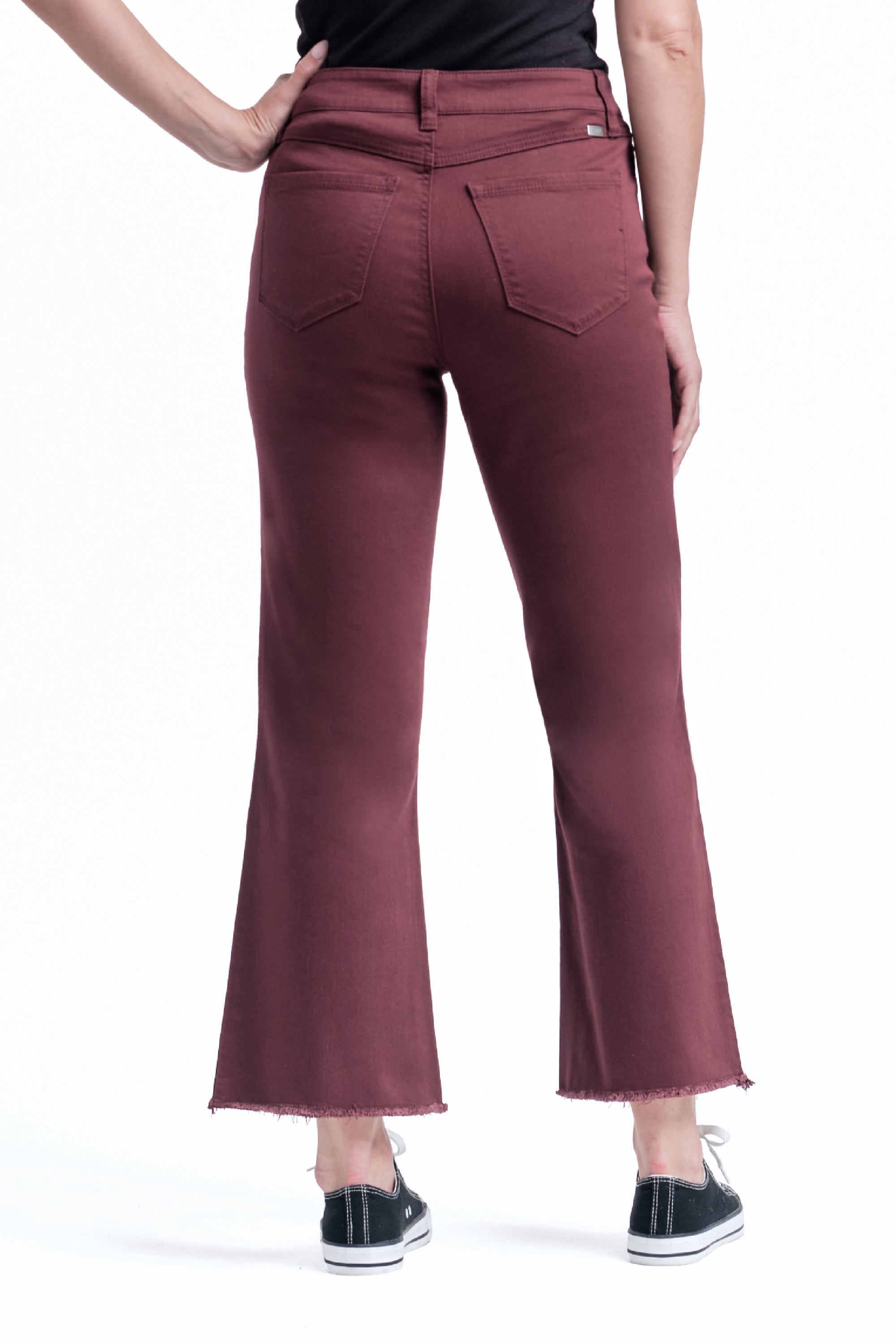 Color Denim Demi-Boot In Rumba Red