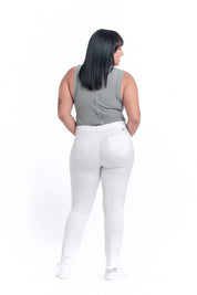 Curvy Butter Tulip Hem in White