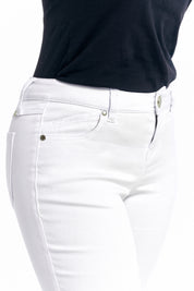 Ava Petite Butter Skinny in White