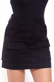 Cargo Skirt in Black