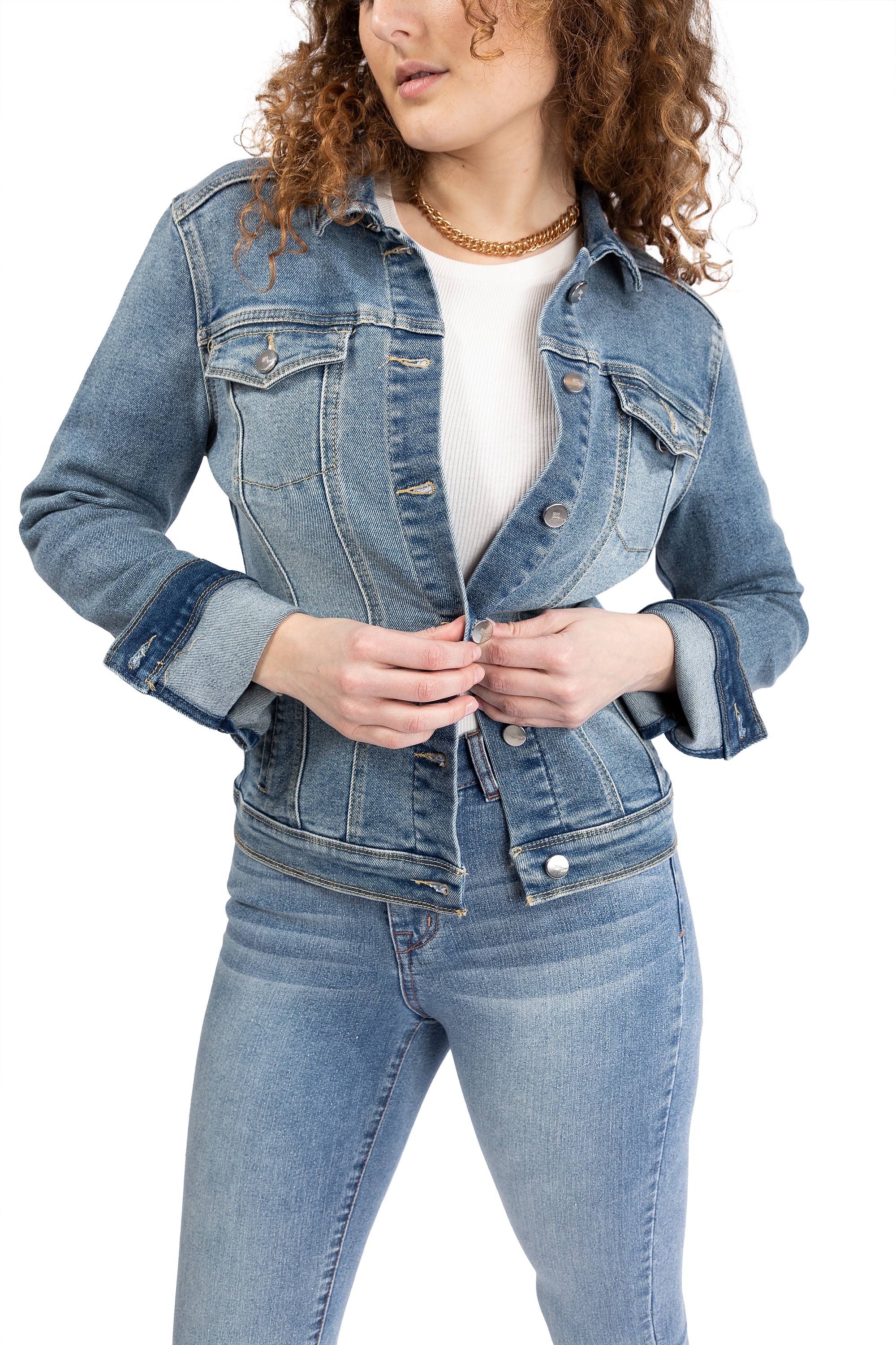 Eco Trucker Denim Jacket In Mariah