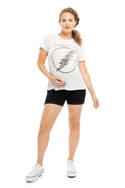 Maternity Eco Rolled Shorts With Bellyband In Black