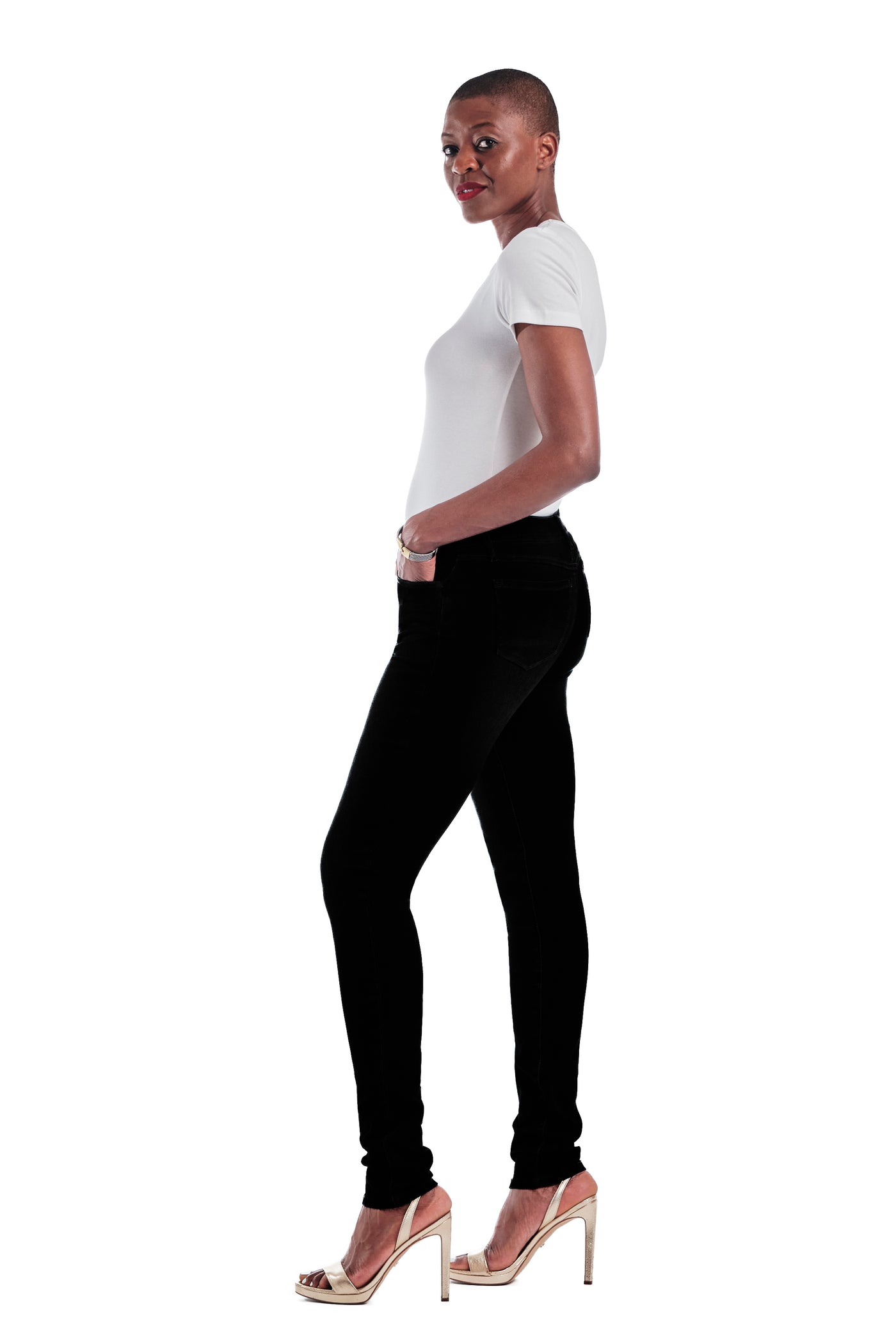 Tall 36" Butter Skinny in Black