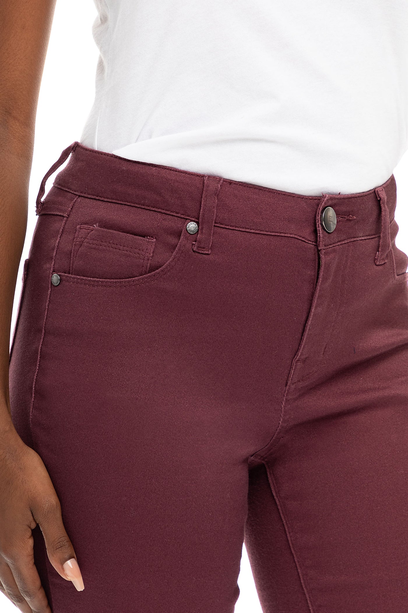 Classic 30" Mid-Rise Butter Skinny in Vineyard Wine
