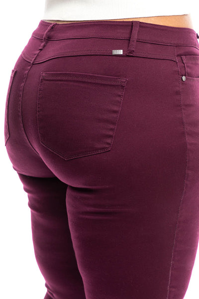 Plus 30" Mid-Rise Butter Skinny In Rumba Red