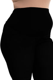 Maternity Plus Slim Boot w/ Bellyband in Black